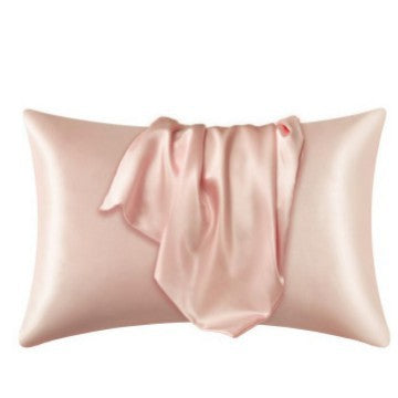 Simulation silk solid color polyester pillowcase envelope pillow pillow cases pillow pair multi-color