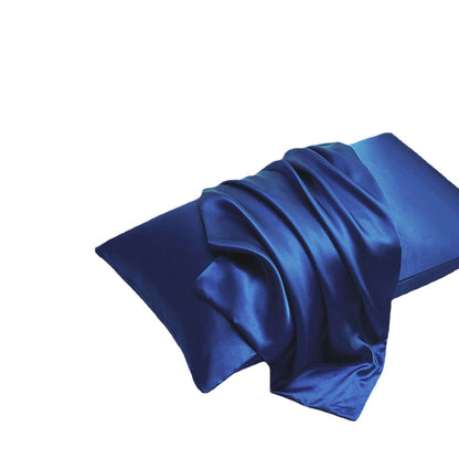 Simulation silk solid color polyester pillowcase envelope pillow pillow cases pillow pair multi-color