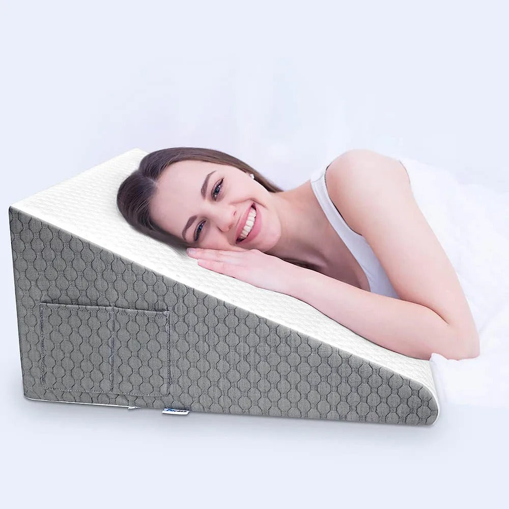 Triangle sponge cushion, headboard pillow, elderly care sofa backrest cushion, waist protection, half lying, half lying, sloping pillow